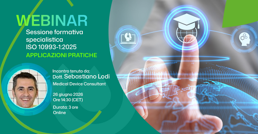 WEBINAR - Sessione formativa specialistica – ISO 10993-1:2025